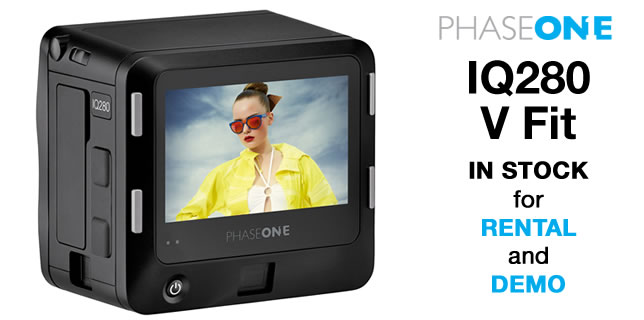 Phase One IQ280 V Fit is now in stock at Teamwork Digital