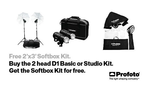 Free Profoto 2'x3' Softbox Kit Offer