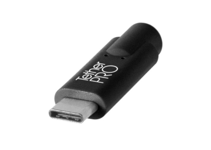 CUC3315 BLK TetherPro USB C to 3.0 Micro B 15 BLK tip angle
