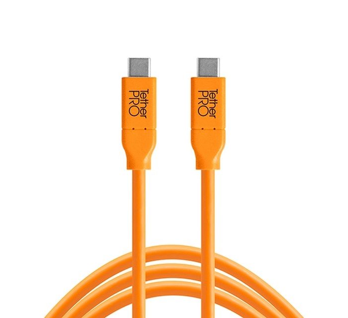 Tethertools cuc06-org tetherpro usb-c to usb-c, 6′ (1.8m) orange cable