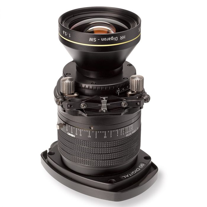 Cambo wrs 90mm hr digaron-sw lenspanel short barrel + spacer – tilt/swing panel – no spacer (long barrel) – aperture only