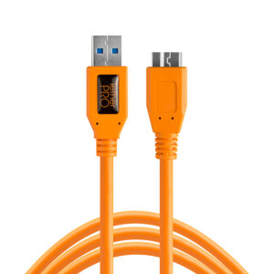 TetherTools TetherPro CU5454-ORG USB 3.0 to Micro B Cable 4.6m
