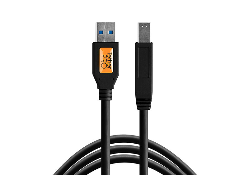 TetherTools TetherPro CU5460-BLK USB 3.0 SuperSpeed Male A to Male B Cable 4.6m