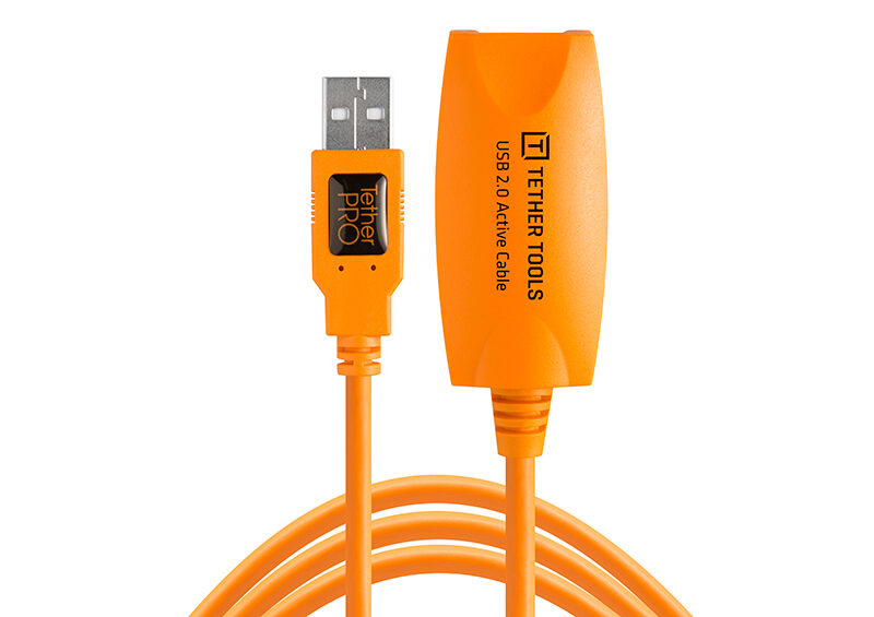 TetherTools TetherPro CU1917-ORG USB 2.0 Active Extension Cable 4.6m