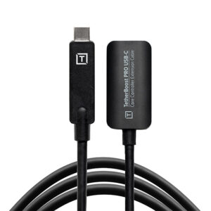 TetherTools TetherBoost TBPRO3-BLK USB-C Pro Core Controller Extension Cable 5m
