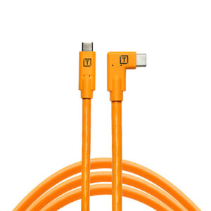 TetherTools TetherPro CUC15RT-ORG USB-C to USB-C Right Angle Cable 4.6m